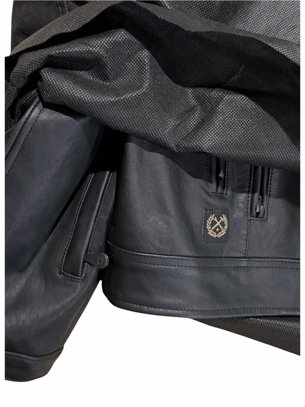 DIXXON Men's Black Leather Jacket 2XL - Picture 4 of 10